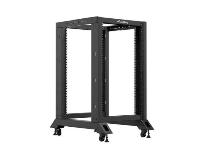 Rack deschis 19&quot; 18U, 600x800, negru
