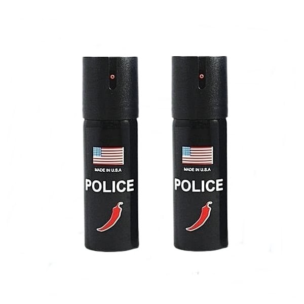 Set 2 bucati Spray paralizant chili USA Police, DEPOX&reg;, 60 ml, husa inclusa