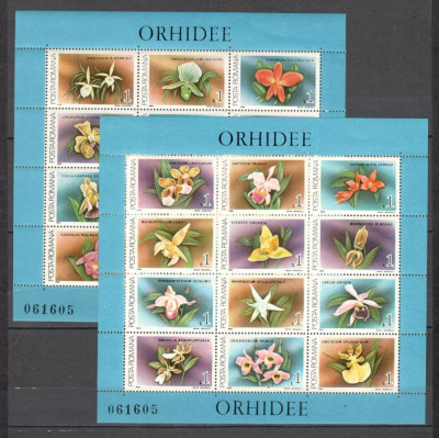 Romania.1988 Flori:Orchidee-Bl. YR.873 foto