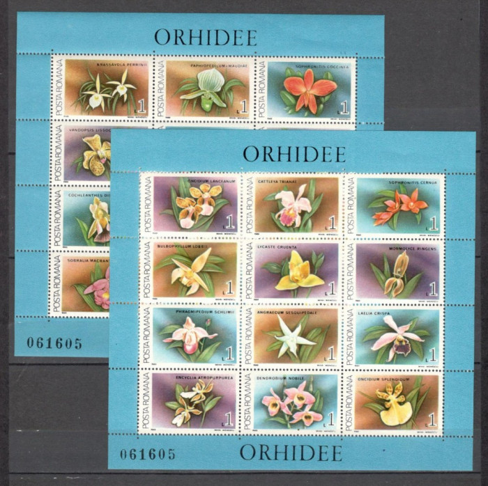 Romania.1988 Flori:Orchidee-Bl. YR.873