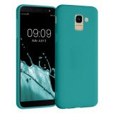 Husa pentru Samsung Galaxy J6, Silicon, Verde, 45796.57, Carcasa, Kwmobile