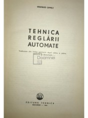 Winfried Oppelt - Tehnica reglarii automate (Editia: 1965) foto