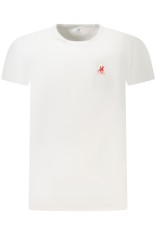U.S. Grand POLO Tricou barbati simplu cu logo rosu brodat, alb, M