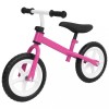 VidaXL Bicicletă pentru echilibru 9,5 inci, cu roți, roz