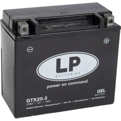 Baterie Moto LP Batteries Gel 18Ah 250A 12V MG LTX20-3 foto