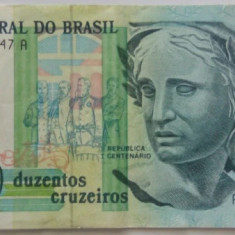 Bancnota - Brazilia - 200 Cruzeiros 1992