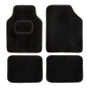 Set de covorase universale din mocheta culoare neagra, 4cars