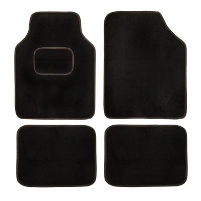 Set de covorase universale din mocheta culoare neagra, 4cars foto