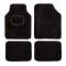 Set de covorase universale din mocheta culoare neagra, 4cars