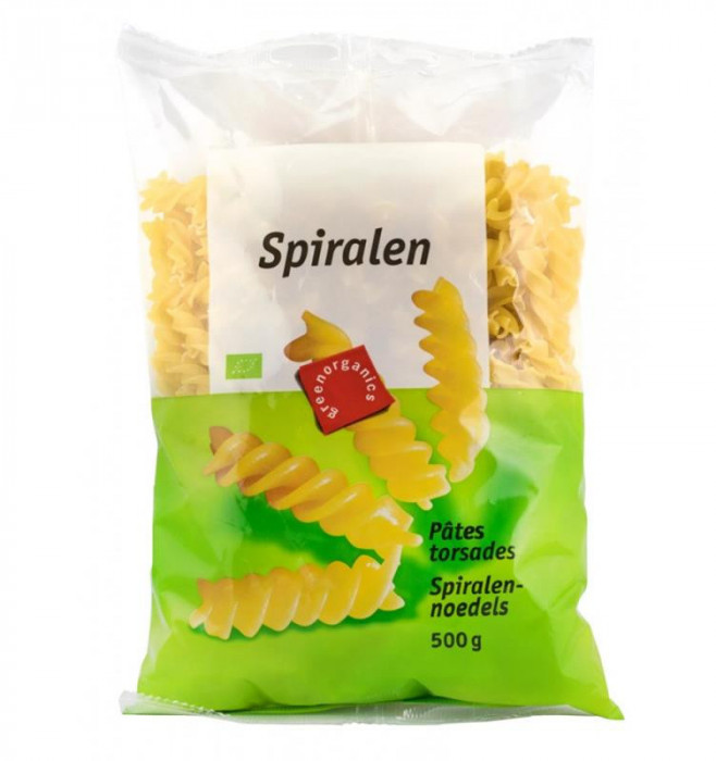 Spirale din Grau Dur Bio 500gr Green Organics