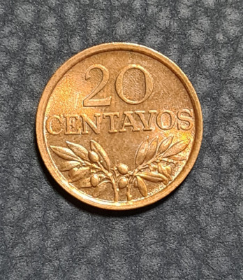Portugalia 20 centavos 1974 foto