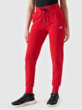 Pantaloni jogger de trening pentru femei - roșii, 4F Sportswear