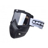 Ochelari motocross/atv/enduro Unit, model masca, culoare rama negru, lentila ogl... Cod Produs: MX_NEW AB361016C