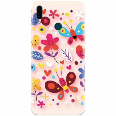 Husa silicon pentru Huawei Y9 2019, Butterfly 102 foto