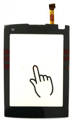 Touchscreen Nokia X3-02 Touch and Type BLACK foto