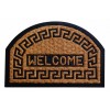 Covoras intrare Panama Ada Vanora, 60 x 40 cm, cauciuc/fibre de cocos, Bej/Negru