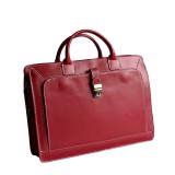 Servieta dama din piele naturala, bordo, S114D