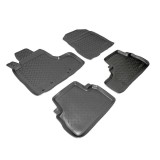 Set de 4 covorase cauciuc 3D stil tavita premium pentru Honda CR-V 2006-2011, Recambo