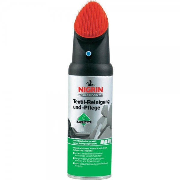 Spray curatat tapiteria Nigrin pentru curatat mochete si scaune spuma cu perie, 400 ml