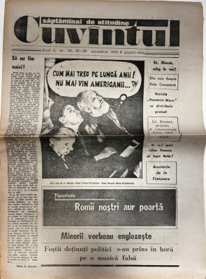 Cuvantul, nr. 39, 23-29 octombrie 1990 foto