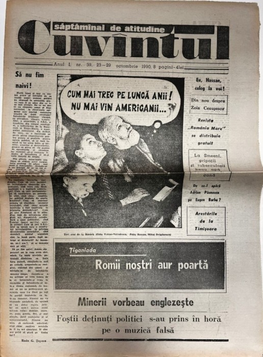 Cuvantul, nr. 39, 23-29 octombrie 1990