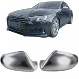 Capsule oglinzi argintii pentru &icirc;nlocuire pentru Audi A6 C7 4G 11-18 fara asistenta la banda Performance AutoTuning