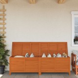 vidaXL Ladă depozitare grădină maro 198,5x50x56,5 cm lemn masiv brad