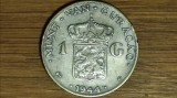 Cumpara ieftin R10 Curacao -moneda de argint rara an unic- 1 gulden 1944 - Wilhelmina - tiraj 500k