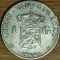 R10 Curacao -moneda de argint rara an unic- 1 gulden 1944 - Wilhelmina - tiraj 500k