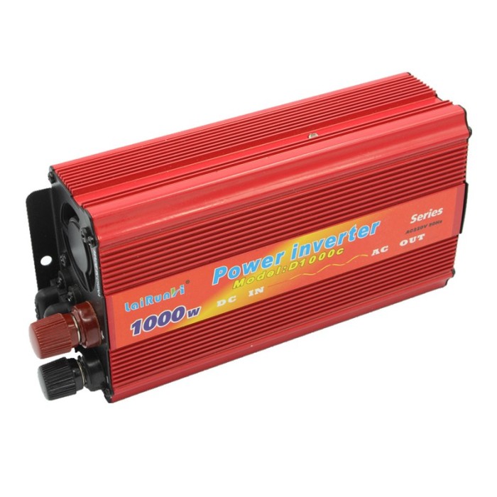 Invertor tensiune 12V-220V Lairun, 1000 W, putere continua 665 W Invertor tensiune 12V-220V Lairun, 1000 W, putere continua 665 W