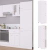 Gossi dulap de frigider, alb, 60x57x207 cm, lemn prelucrat