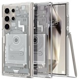 Husa pentru samsung galaxy s24 ultra, spigen ultra hybrid zero one, white