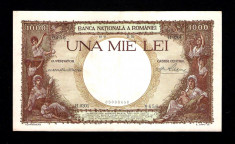 ROMANIA 1000 LEI 1936. SUPERBA . XF- . Filigran Carol al 2-lea foto