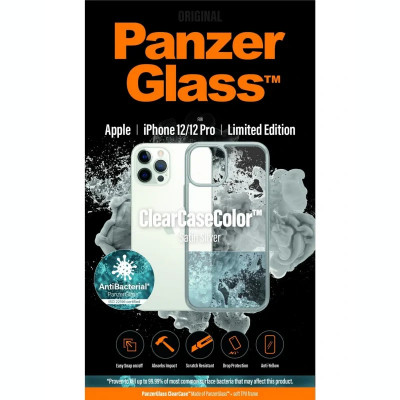 Husa Cover Panzer Clear Case pentru iPhone 12/12 Pro Silver foto