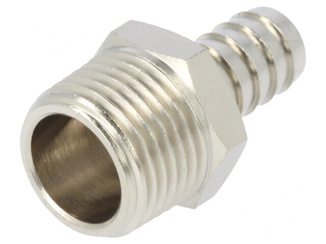Racord push-in ştuţ alamă nichelată 12mm R 1/2