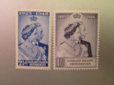 ANGLIA /MAREA BRITANIE GEORGE VI NUNTA DE ARGINT 1948 SERIE MNH/MH =230