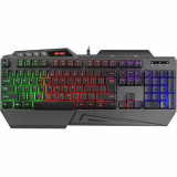 Tastatura Gaming Gaming Fury Skyraider, USB, iluminare multicolora (Negru)