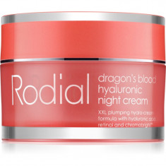 Rodial Dragon's Blood Hyaluronic Night Cream crema de noapte pentru reintinerire 50 ml