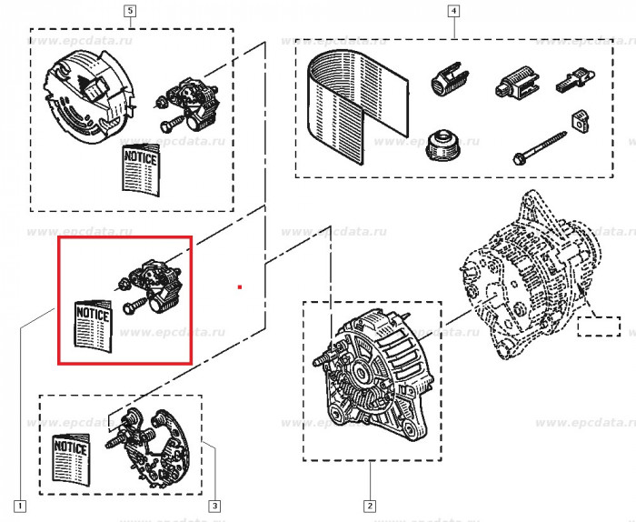 Releu alternator Dacia Supernova 1.4, Citroen C5 Xantia , Opel Arena Movano, Peugeot 406, Renault CLio 1 Laguna Megane , Original 7701043359 Kft Auto