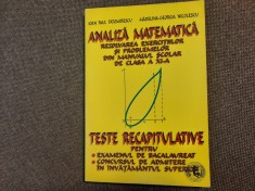 ANALIZA MATEMATICA REZOLVAREA PROBLEMELOR DIN MANUAL CLASA A XI TESTE MADALINA