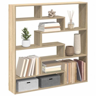 vidaXL Raft cubic perete 7 compartimente stejar sonoma lemn prelucrat 860024 foto