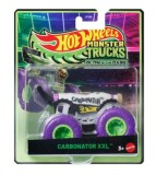 Masina Hot Wheels, Monster Truck, Glow In The Dark, Carbonator XXL, 1:64, JFX17