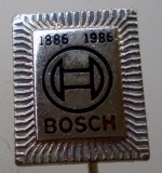 I.114 INSIGNA STICKPIN BOSCH 1886 1986 14,8/12mm, Europa