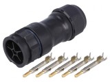Conector circular cu 5 pini X-Lok tată pe cablu