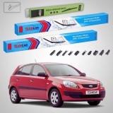 Cumpara ieftin Ștergătoare Kia Rio II DE JB Hatchback 2005-2011 | Set Față și Spate Flat Premium &ndash; TeamCar&reg;