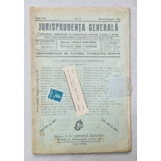 JURISPRUDENTA GENERALA , PUBLICATIUNE SAPTAMANALA DE JURISPRUDENTA REZUMATA ROMANA SI STREINA , NR. 2 , 1941