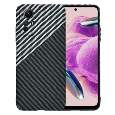 Husa pentru Xiaomi Redmi Note 12S, Techsuit, Carbonite FiberShell, Gri foto