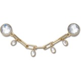 Jibbitz Crocs Delicate Gold and Gem Chain, Crocs Jibbitz