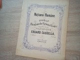 NATIUNEI ROMANE, PARTITURA LITO, CCA 1890