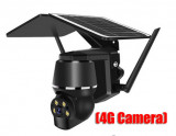 Camera Supraveghere Rotativa 360&deg; 4G cu cartela SIM și Panoul Solar